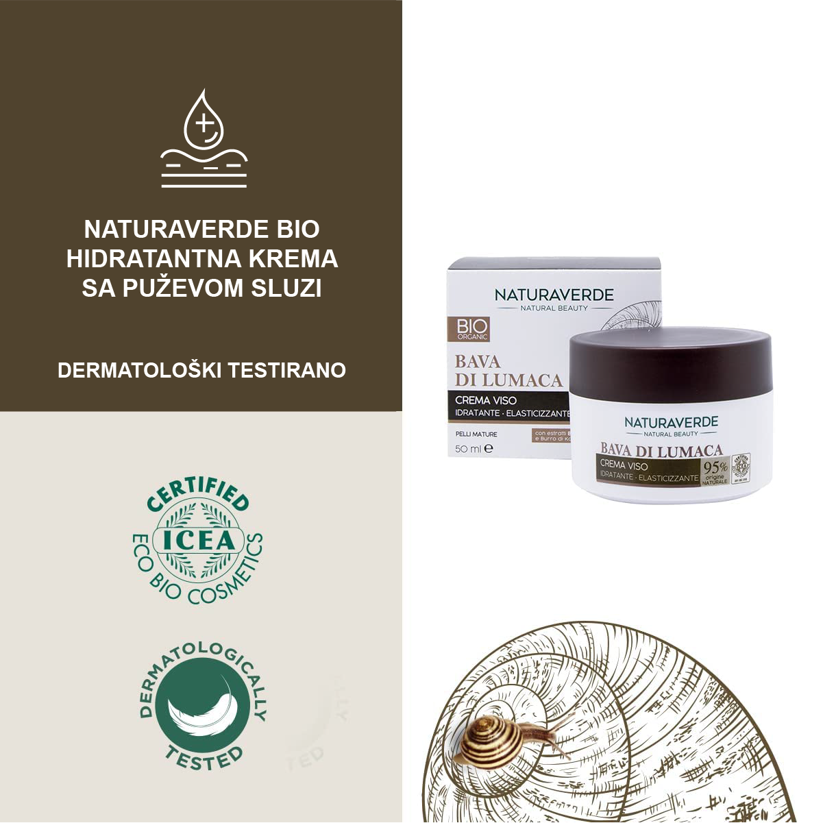 BAVA DI LUMACA NATURAVERDE HIDRO KREMA